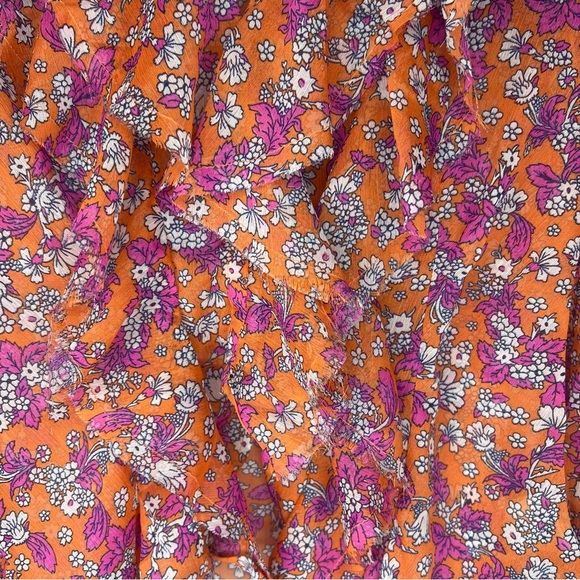 Free People Nina Print Top in Tulips Ditsy - Picture 5 of 8